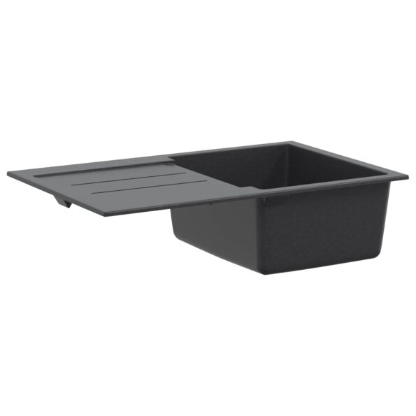 vidaXL Kuchynský jednodrez Žula 78 x 50 x 20 cm Grafitová – Obrázok 4
