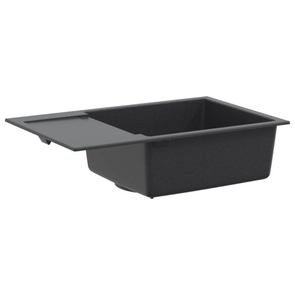 vidaXL Kuchynský jednodrez Žula 78 x 50 x 20 cm Grafitová – Obrázok 4