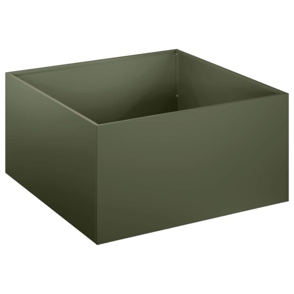 vidaXL Záhradný kvetináč 2 ks Olivovo zelená 60 x 60 x 30 cm – Obrázok 3