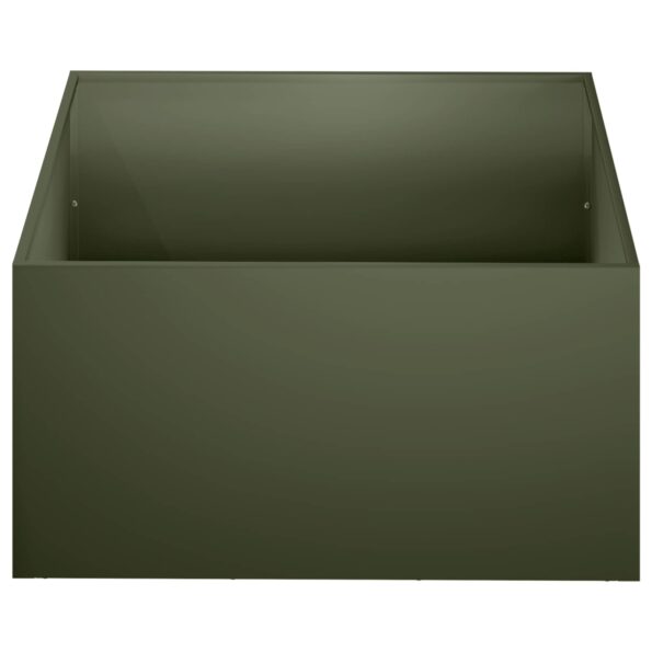 vidaXL Záhradný kvetináč 2 ks Olivovo zelená 60 x 60 x 30 cm – Obrázok 4