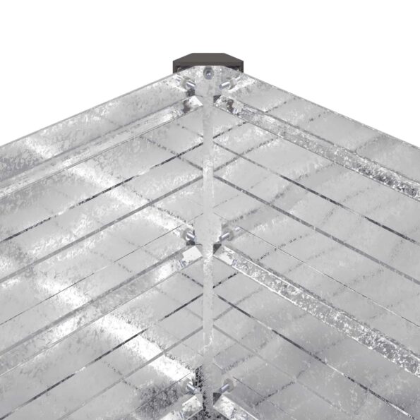 vidaXL Vyvýšený záhon Strieborná 160 x 40 x 55 cm pozinkované – Obrázok 7
