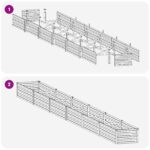 vidaXL Vyvýšený záhon Hrdzavý 480 x 40 x 24 cm corton – Obrázok 10