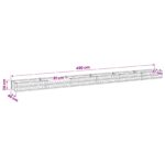 vidaXL Vyvýšený záhon Hrdzavý 480 x 40 x 24 cm corton – Obrázok 11
