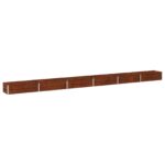 vidaXL Vyvýšený záhon Hrdzavý 480 x 40 x 24 cm corton – Obrázok 2