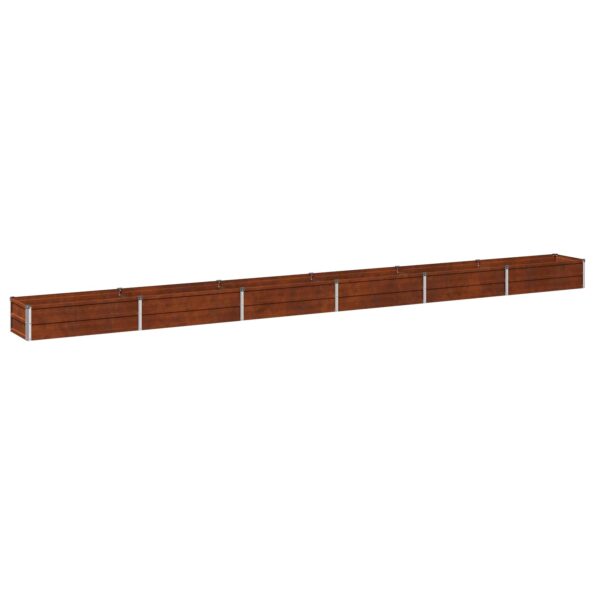 vidaXL Vyvýšený záhon Hrdzavý 480 x 40 x 24 cm corton – Obrázok 2