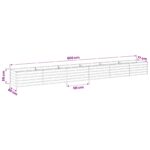 vidaXL Vyvýšený záhon Slonovinová 600 x 80 x 55 cm – Obrázok 9