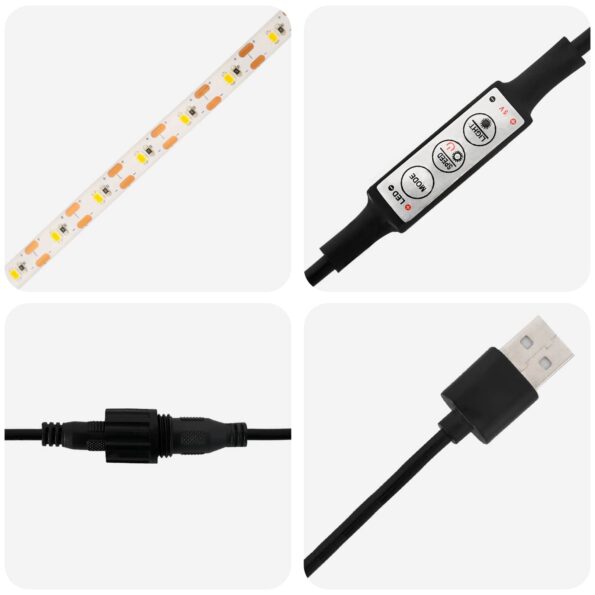 vidaXL Záhradný kvetináč s LED 2 ks Hrdzavý 30 x 100 x 30 cm – Obrázok 11