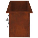 vidaXL Záhradný kvetináč s LED 2 ks Hrdzavý 30 x 100 x 30 cm – Obrázok 7