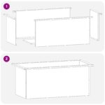 vidaXL Záhradný kvetináč s LED Strieborná 40 x 80 x 40 cm – Obrázok 12