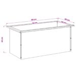 vidaXL Záhradný kvetináč s LED Strieborná 40 x 80 x 40 cm – Obrázok 13
