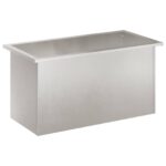 vidaXL Záhradný kvetináč s LED Strieborná 40 x 80 x 40 cm – Obrázok 4