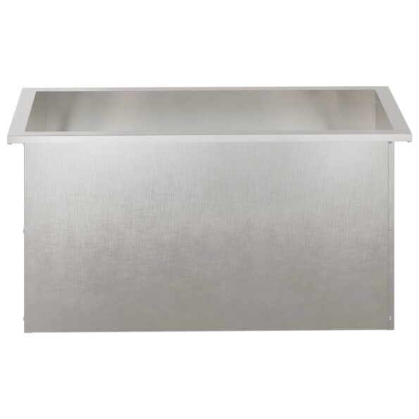 vidaXL Záhradný kvetináč s LED Strieborná 40 x 80 x 40 cm – Obrázok 5