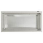 vidaXL Záhradný kvetináč s LED Strieborná 40 x 80 x 40 cm – Obrázok 8