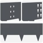 vidaXL Obrubník trávnika 10 ks 100 x 25 cm Oceľ Antracitová – Obrázok 7