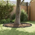vidaXL Obrubník trávnika 30 ks 103 x 15 cm Oceľ Čierna – Obrázok 4