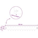 vidaXL Obrubník trávnika 30 ks 103 x 15 cm Oceľ Čierna – Obrázok 9