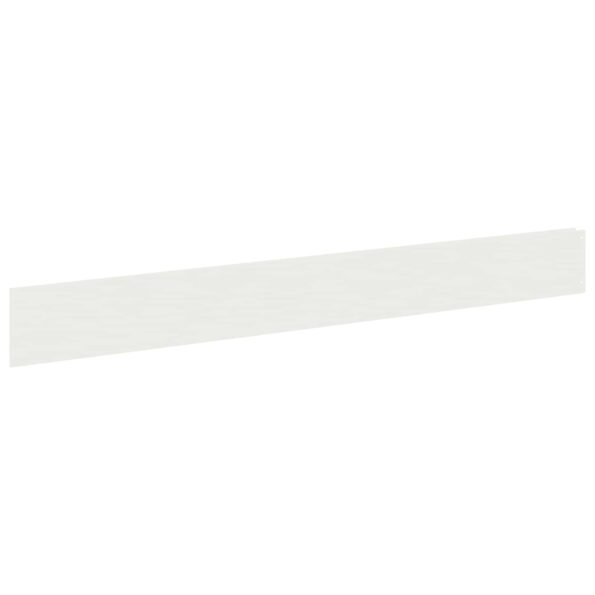vidaXL Obrubník trávnika 30 ks 100 x 12 cm Oceľ Biela – Obrázok 2