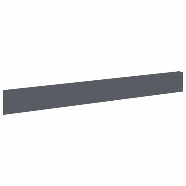 vidaXL Obrubník trávnika 30 ks 100 x 12 cm Oceľ Antracitová – Obrázok 2