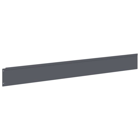 vidaXL Obrubník trávnika 30 ks 100 x 12 cm Oceľ Antracitová – Obrázok 5