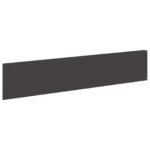 vidaXL Obrubník trávnika 10 ks 100 x 22 cm Oceľ Čierna – Obrázok 2