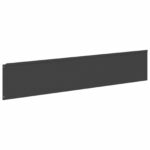vidaXL Obrubník trávnika 10 ks 100 x 22 cm Oceľ Čierna – Obrázok 5