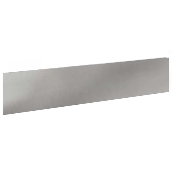 vidaXL Obrubník trávnika 10 ks 100 x 22 cm Oceľ Strieborná – Obrázok 2