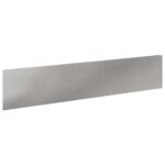 vidaXL Obrubník trávnika 20 ks 100 x 22 cm Oceľ Strieborná – Obrázok 2