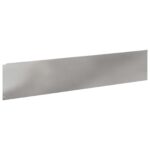 vidaXL Obrubník trávnika 20 ks 100 x 22 cm Oceľ Strieborná – Obrázok 5