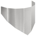 vidaXL Obrubník trávnika 100 x 45 cm Oceľ Strieborná – Obrázok 2