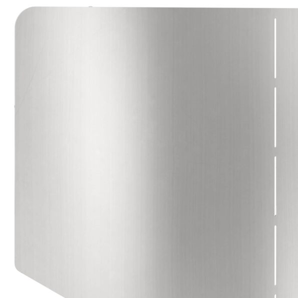 vidaXL Obrubník trávnika 4 ks 100 x 45 cm Oceľ Strieborná – Obrázok 6