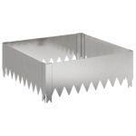 vidaXL Obrubník trávnika 60 x 60 x 20 cm Oceľ Strieborná – Obrázok 2