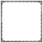 vidaXL Obrubník trávnika 60 x 60 x 20 cm Oceľ Strieborná – Obrázok 4