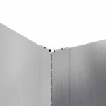 vidaXL Obrubník trávnika 60 x 60 x 20 cm Oceľ Strieborná – Obrázok 5