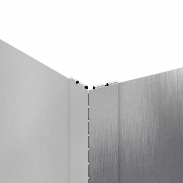vidaXL Obrubník trávnika 60 x 60 x 20 cm Oceľ Strieborná – Obrázok 5