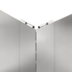 vidaXL Obrubník trávnika 4 ks 60 x 60 x 35 cm Oceľ Strieborná – Obrázok 6