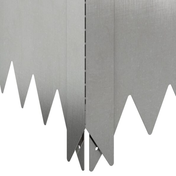 vidaXL Obrubník trávnika 100 x 60 x 20 cm Oceľ Strieborná – Obrázok 6