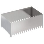 vidaXL Obrubník trávnika 100 x 60 x 35 cm Oceľ Strieborná – Obrázok 2