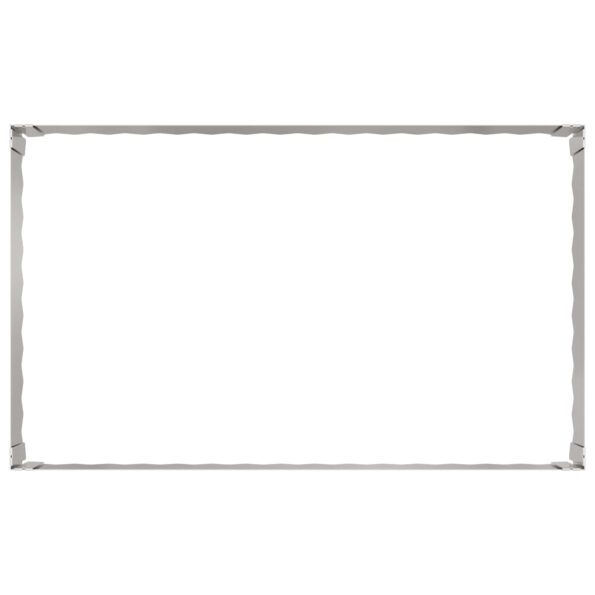 vidaXL Obrubník trávnika 100 x 60 x 35 cm Oceľ Strieborná – Obrázok 4