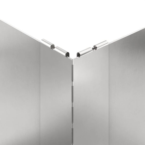 vidaXL Obrubník trávnika 100 x 60 x 35 cm Oceľ Strieborná – Obrázok 5