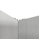 vidaXL Obrubník trávnika 100 x 100 x 20 cm Oceľ Strieborná – Obrázok 5