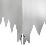 vidaXL Obrubník trávnika 100 x 100 x 35 cm Oceľ Strieborná – Obrázok 6
