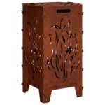 vidaXL Ohnisko Hrdzavý 47 x 38 x 75 cm Poveternostne odolná oceľ – Obrázok 2