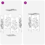 vidaXL Ohnisko Hrdzavý 47 x 38 x 75 cm Poveternostne odolná oceľ – Obrázok 9