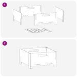 vidaXL Ohnisko Hrdzavý 40 x 40 x 20 cm Poveternostne odolná oceľ – Obrázok 7