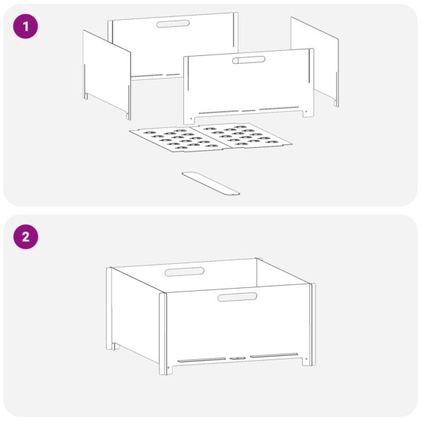 vidaXL Ohnisko Hrdzavý 60 x 60 x 30 cm Poveternostne odolná oceľ – Obrázok 7