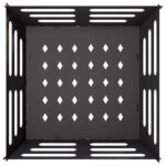 vidaXL Ohnisko Čierna 60 x 60 x 30 cm Oceľ – Obrázok 5