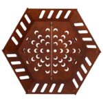 vidaXL Ohnisko Hrdzavý 60 x 60 x 23 cm Poveternostne odolná oceľ – Obrázok 4