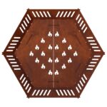 vidaXL Ohnisko Hrdzavý 60 x 60 x 18 cm Poveternostne odolná oceľ – Obrázok 4