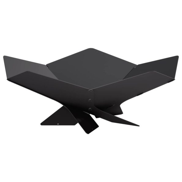 vidaXL Ohnisko Čierna 53 x 53 x 18,5 cm Oceľ – Obrázok 2
