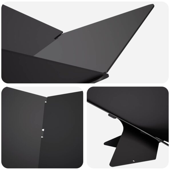 vidaXL Ohnisko Čierna 53 x 53 x 18,5 cm Oceľ – Obrázok 4